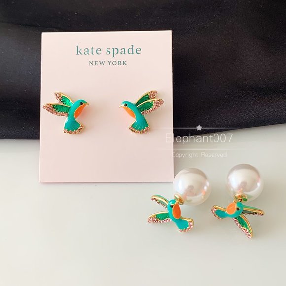 kate spade Jewelry - Kate Spade earrings bird pearl earrings